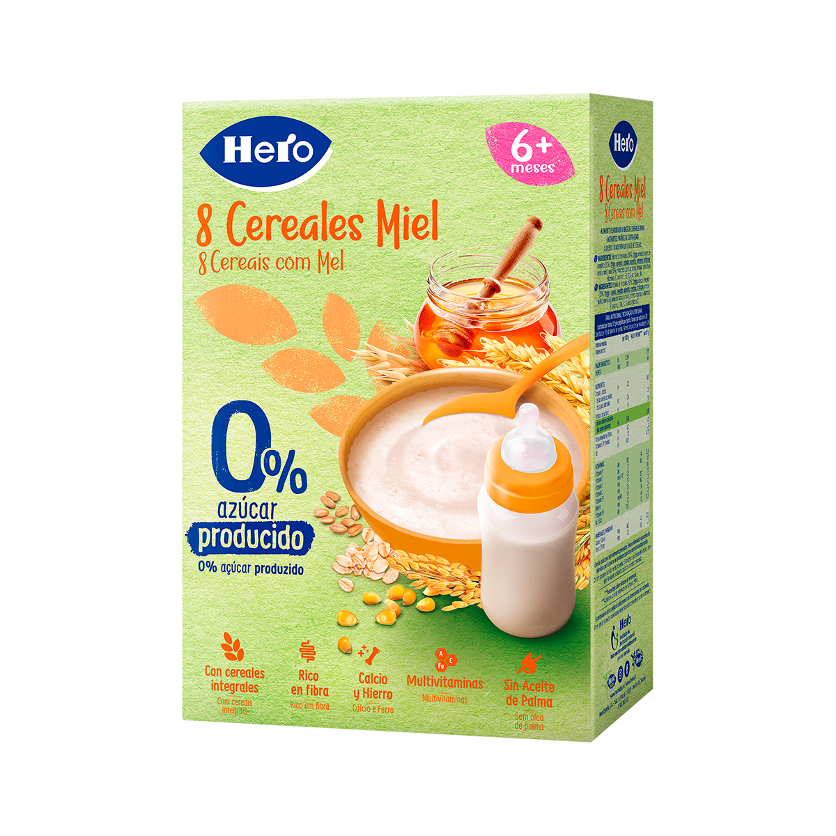 Imagen de Papilla Cereales Con Miel Hero 410 Gr