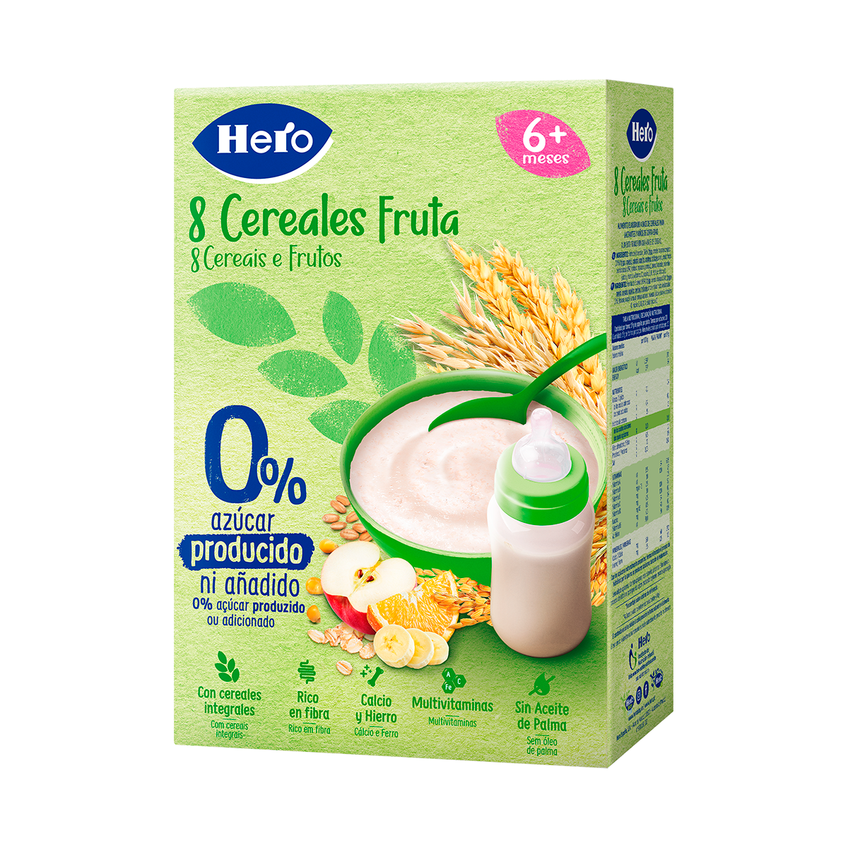 Imagen de Papilla 8 Cereales Fruta Hero Baby 340 Gr