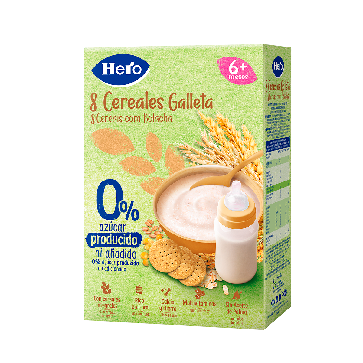 Imagen de Papilla 8 Cereales Galleta Hero Baby 340 Gr