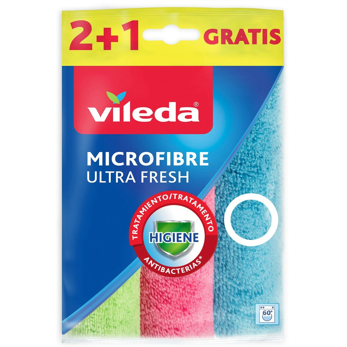 Bayeta de microfibra ultra fresh VILEDA 3 uds