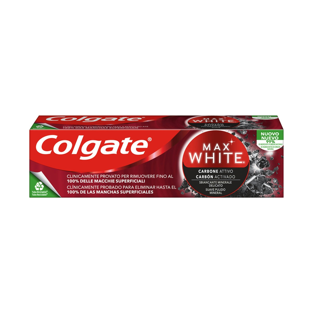 Pasta de dientes blanqueadora Colgate Max White Carbón Activado 75ml