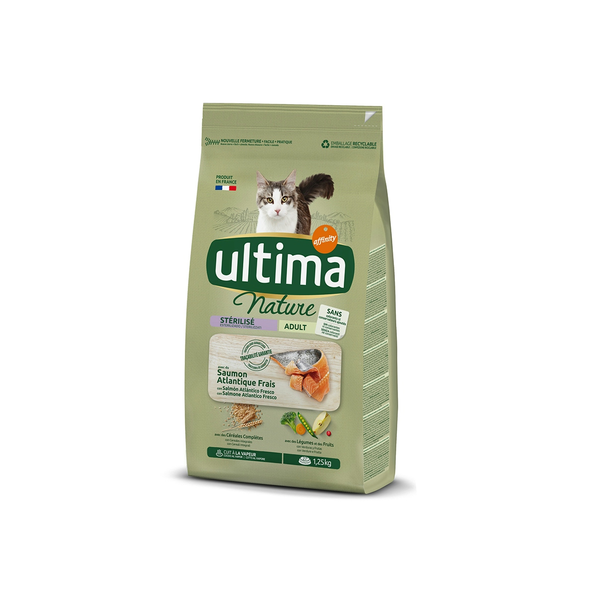 Alimento seco gato esterilizado ULTIMA 1,25 kg