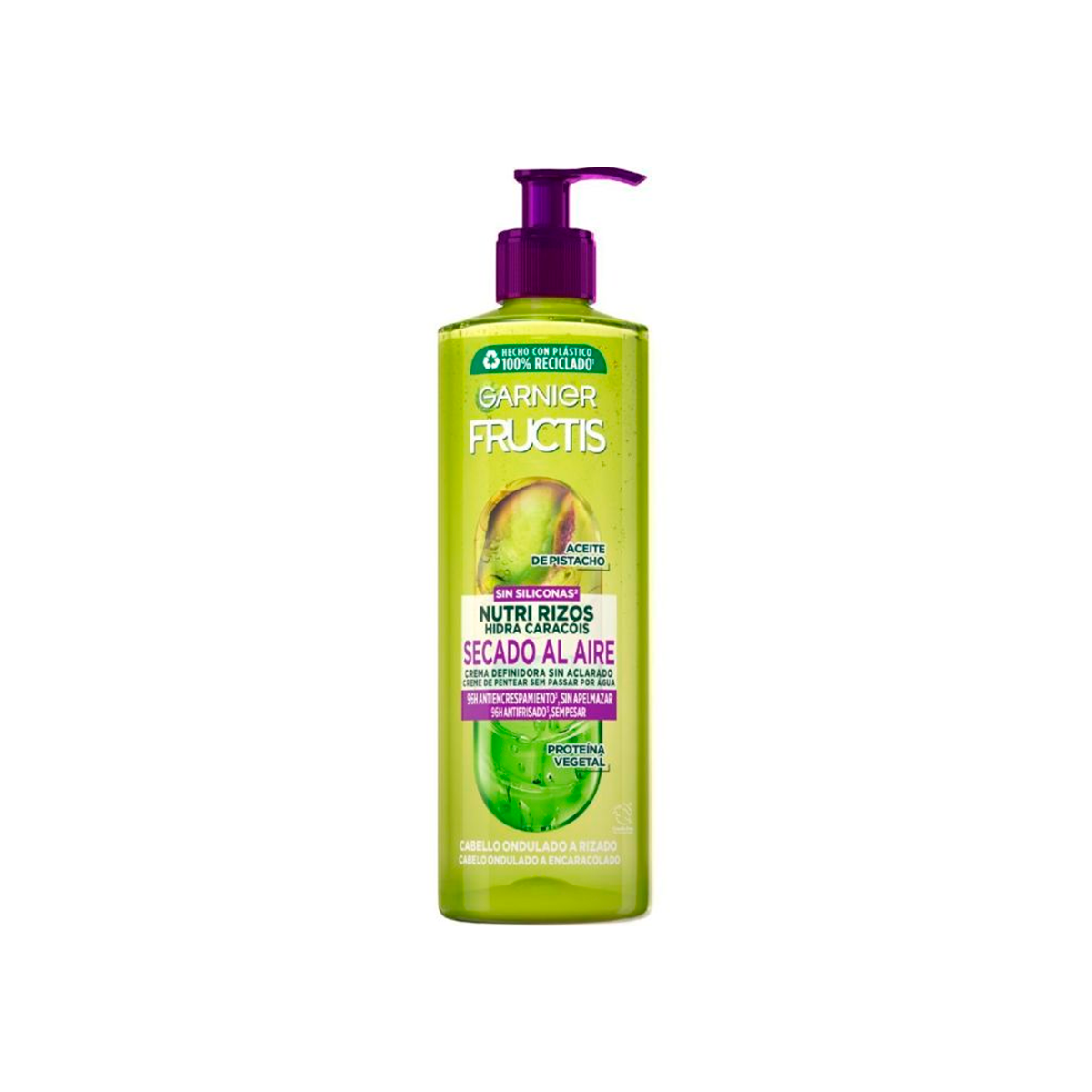 Imagen de Crema Sin Aclarado Nutri Rizos Secado Al Aire Fructis 400Ml
