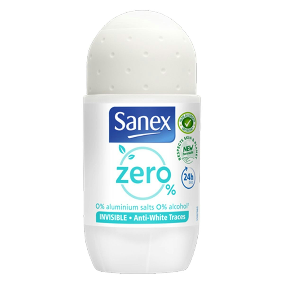 Desodorante roll-on invisible zero SANEX 50 ml