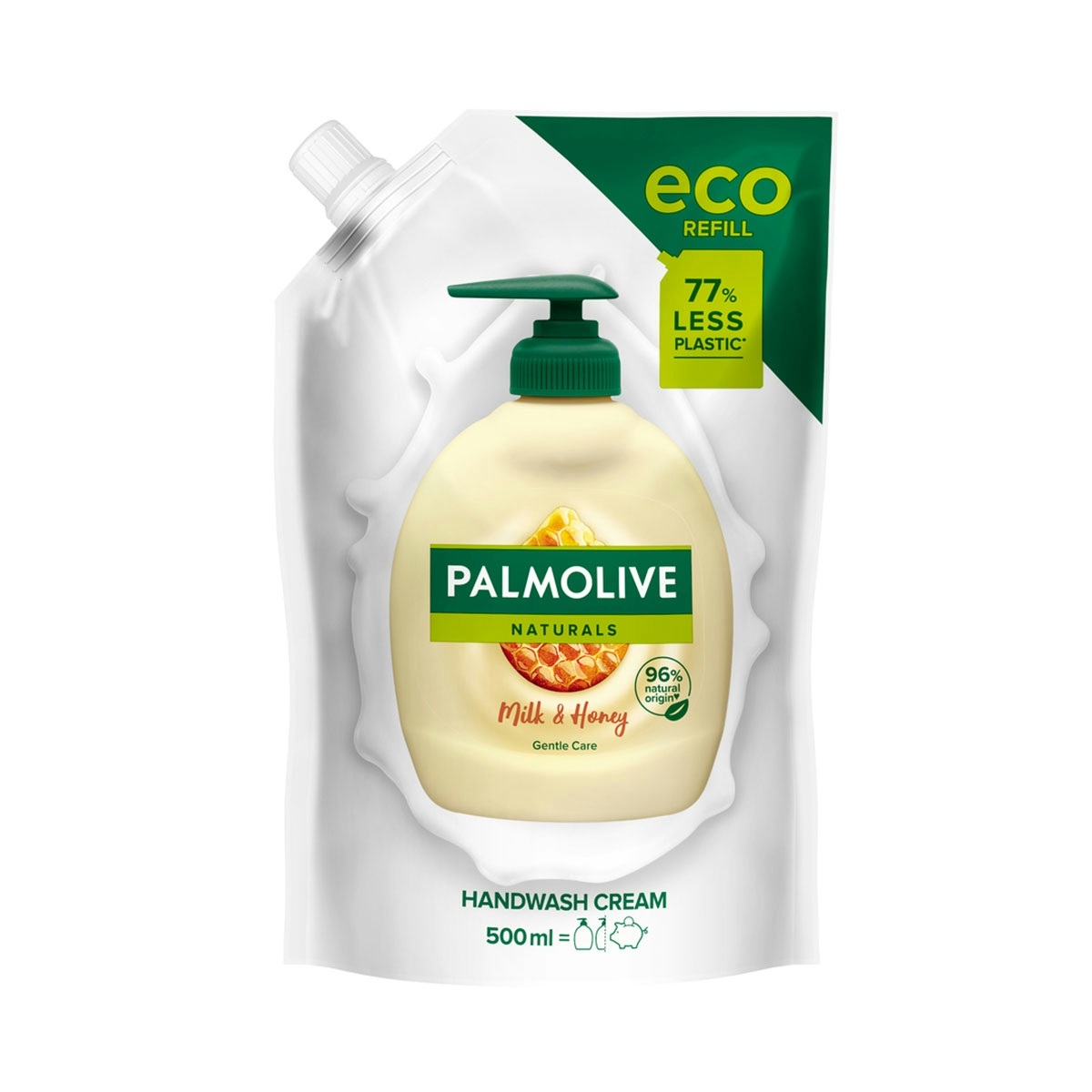 Jabón líquido manos Palmolive Naturals Miel recarga Doypack 500ml