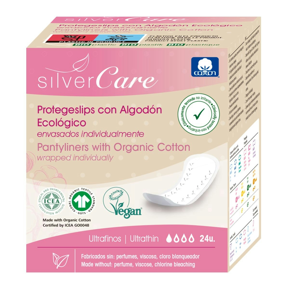 Protegeslips Eco Silvercare 24 Uds Protegeslips Eco Silvercare 24 Uds 0