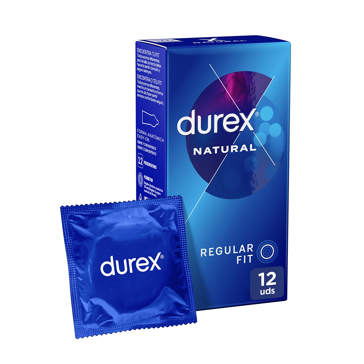 Preservativo natural confort DUREX 12 uds