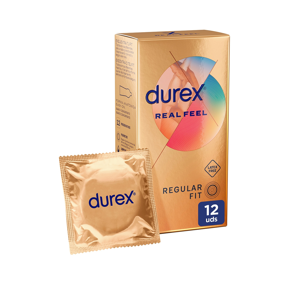 Preservativo real feel DUREX 12 uds