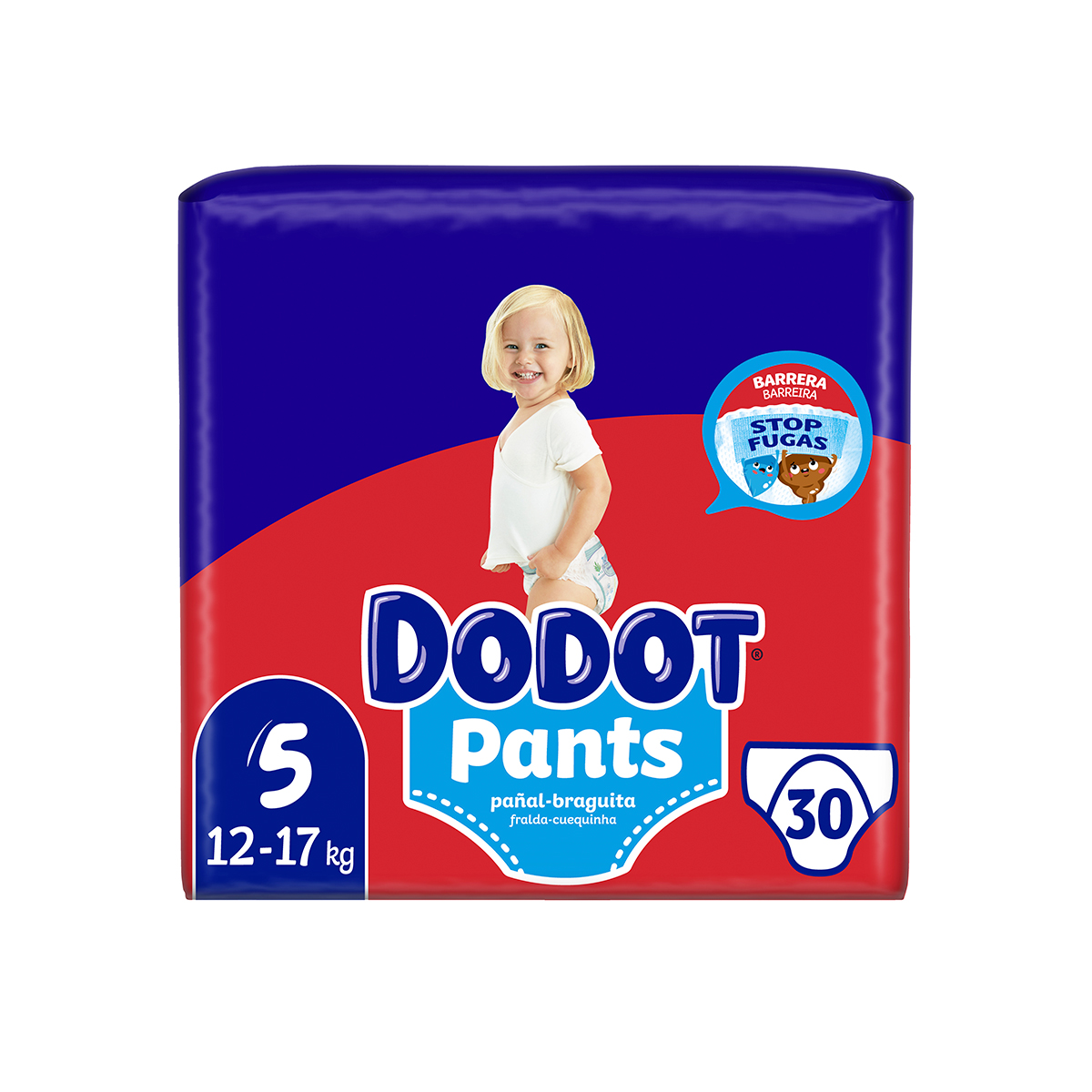 Imagen de Dodot Pants Pañal-Braguita Talla 5 30 Pañales 12Kg-17Kg