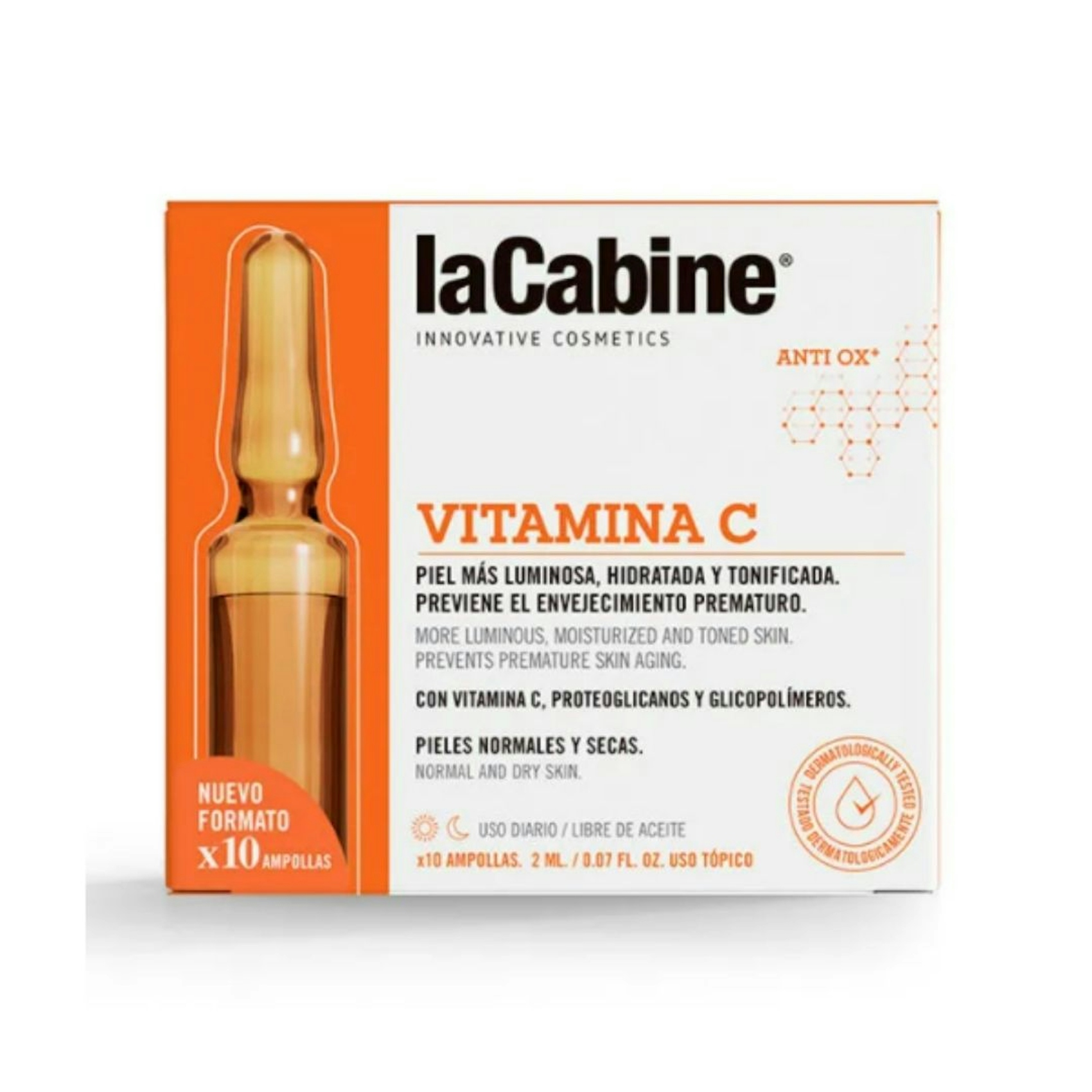 Ampollas Vitamina C LA CABINE 10uds 2ml