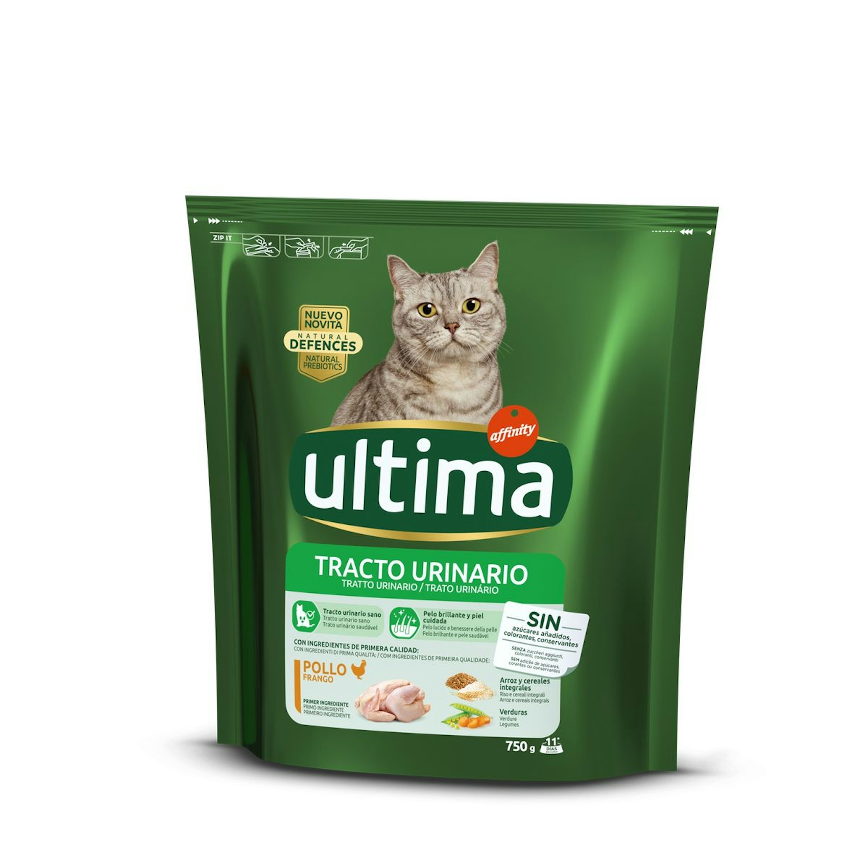 Alimento para gatos tracto urinario con pollo ULTIMA 750 gr