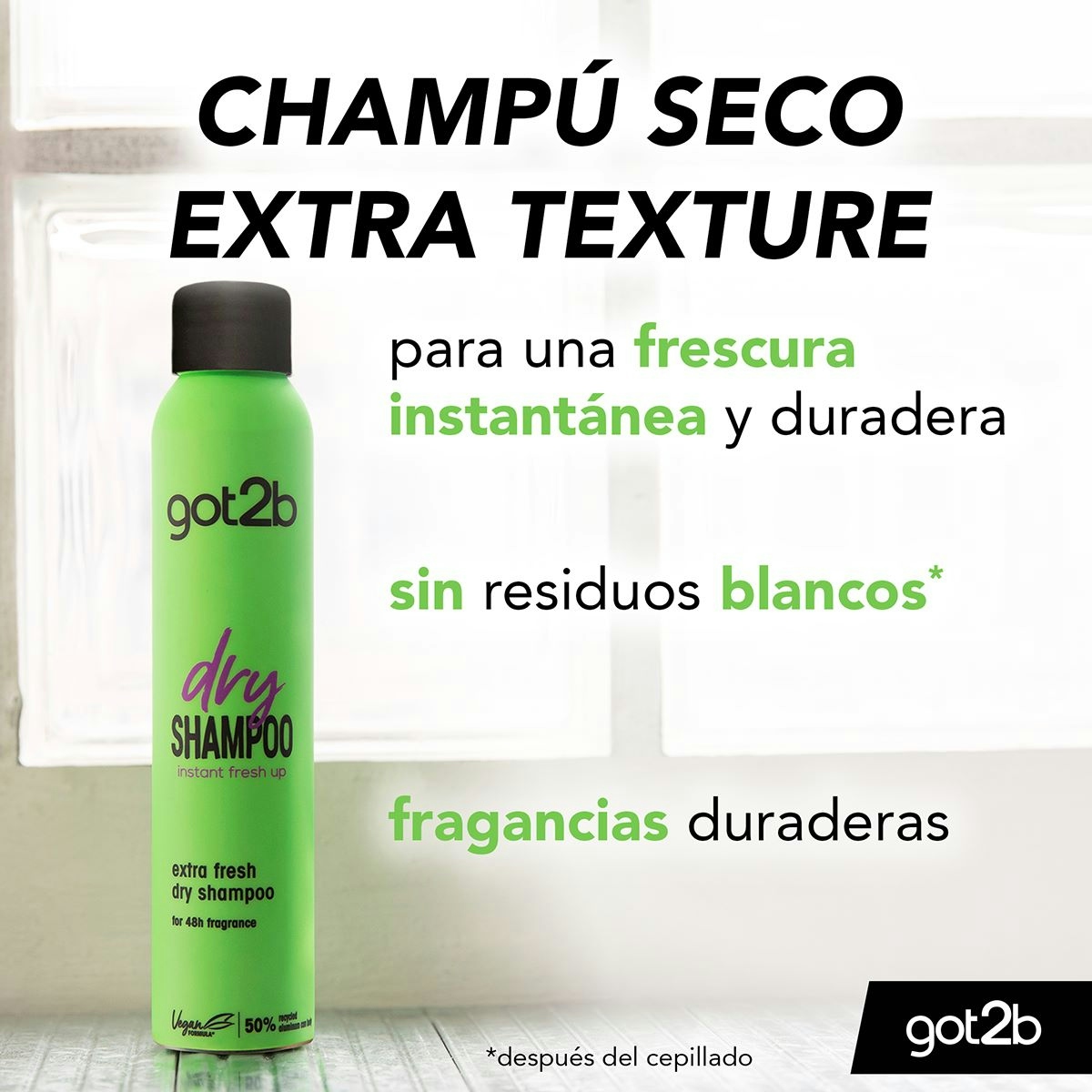 Champú Seco Extra Fresh Got2b 200ml