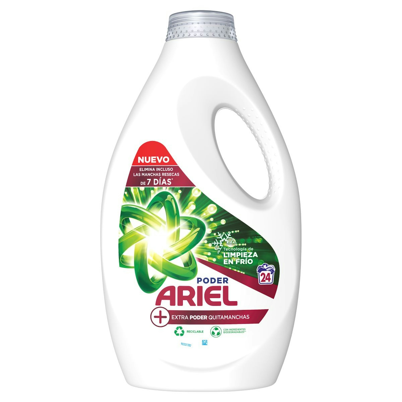 Detergente Líquido Extra Poder Quitamanchas Ariel 24 Lv