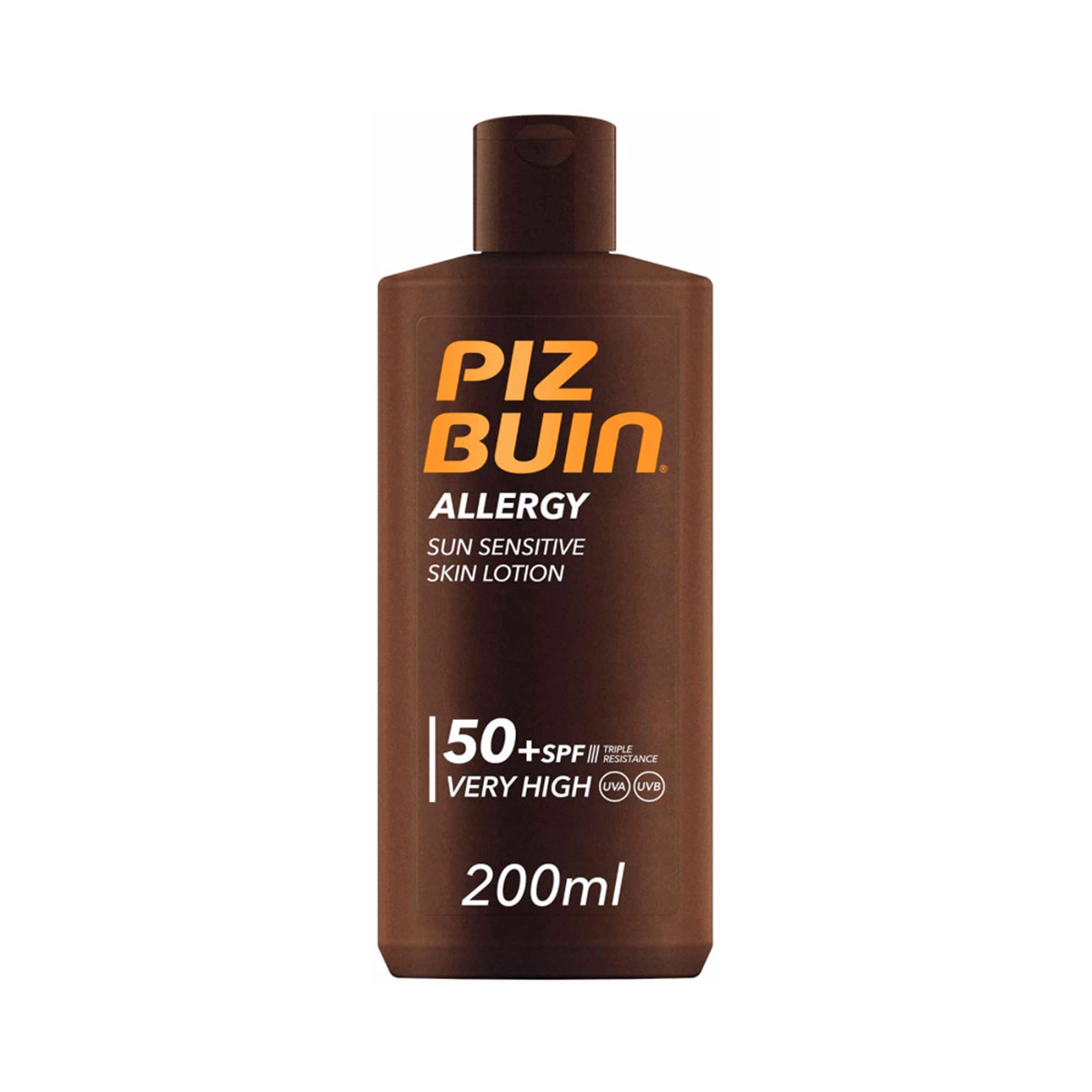 Loción Solar Allergy Sensitive SPF 50+ Piz Buin 200Ml Loción Solar Allergy Sensitive SPF 50+ Piz Buin 200Ml 0