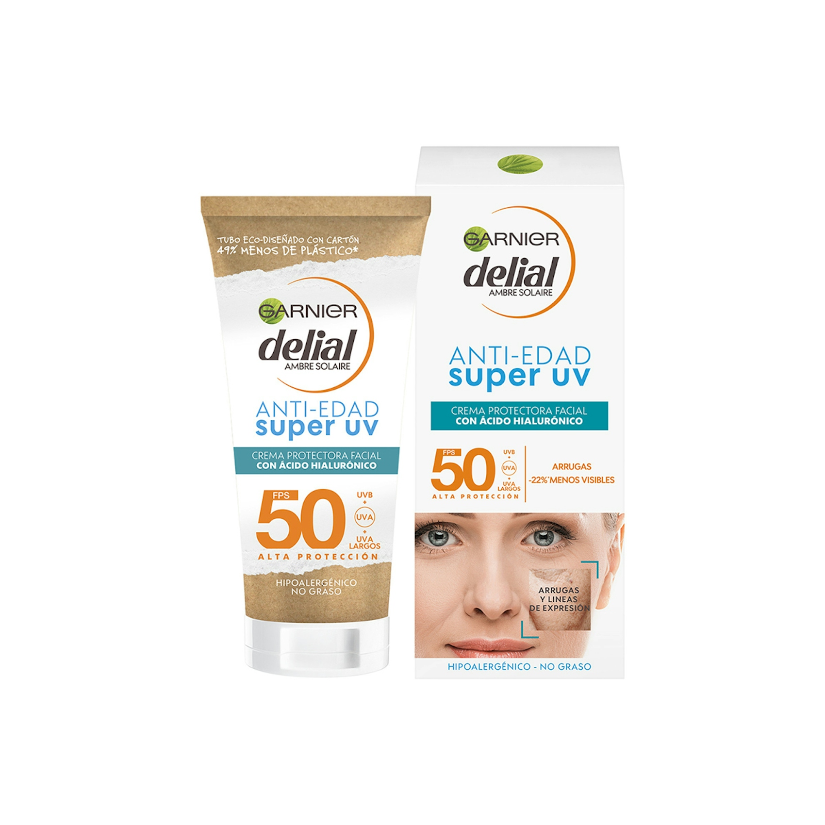 Crema protectora facial anti-manchas FP50+ DELIAL 40 ml