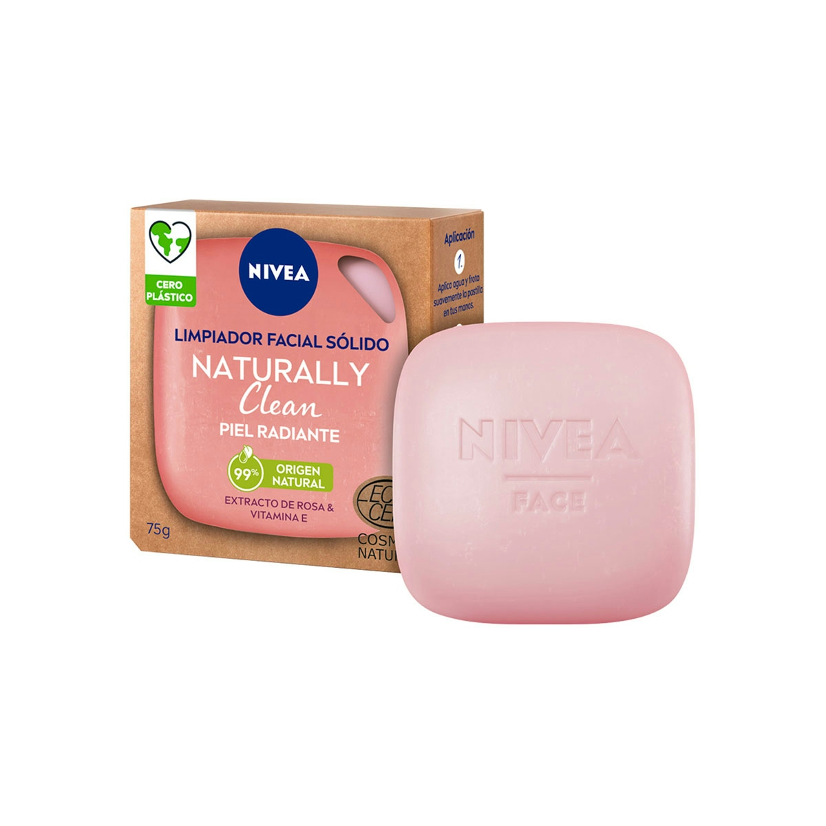 Jabón facial NIVEA piel radiante 1 ud