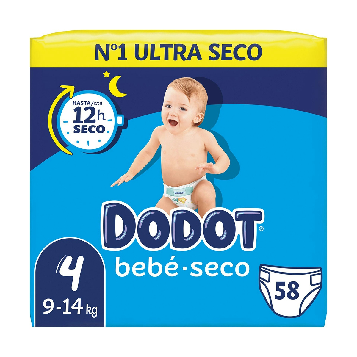 Dodot Bebé Seco Value Pack Talla 4 - 58 uds.