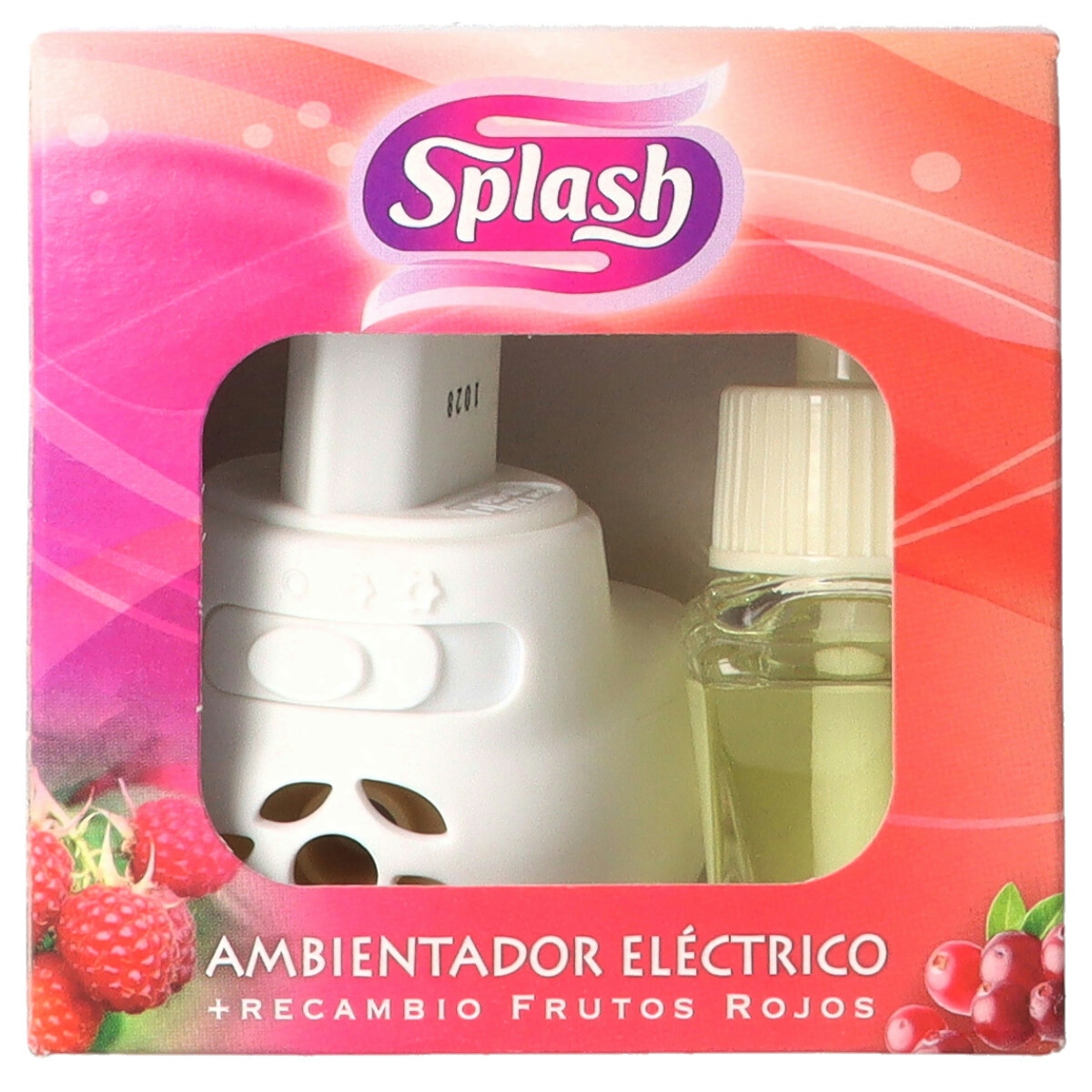 Ambientador eléctrico aparato + recambio frutos rojos SPLASH 25 ml