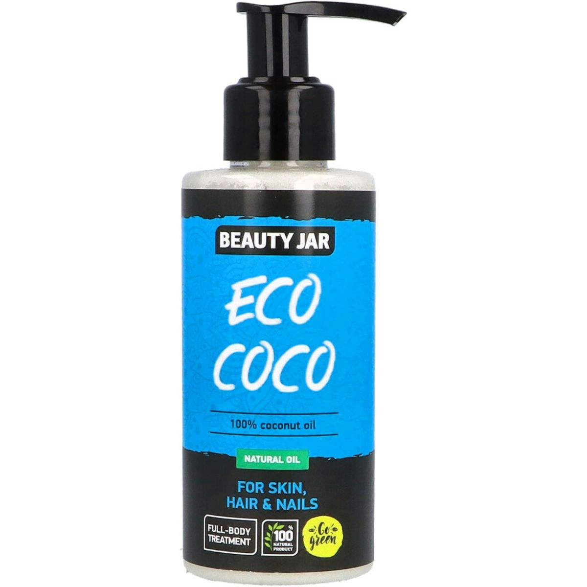 Aceite de Coco 100% Natural BEAUTY JAR 150 ml