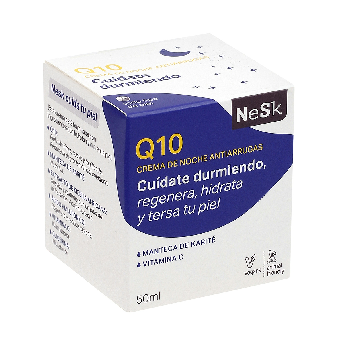 Crema de Noche Q10  Antiarrugas de NeSk 50 ml