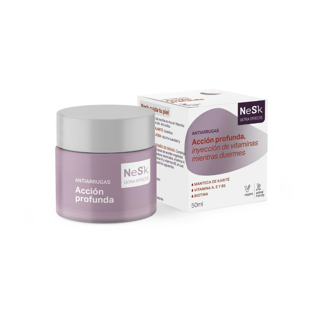 Crema facial cuidado anti-arrugas tratamiento noche Nesk Ultra Effects 50 ml