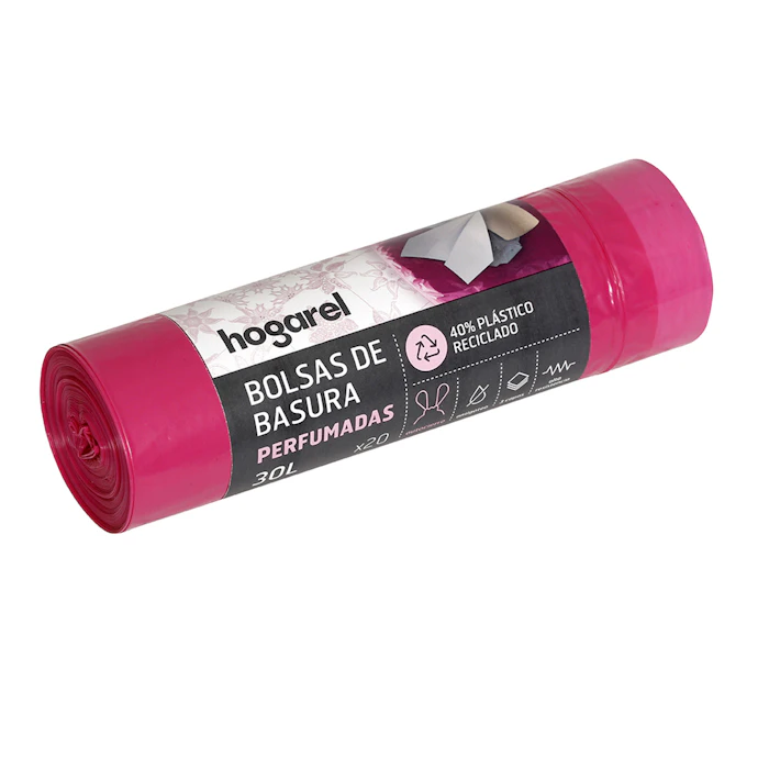 Bolsas De Basura Perfumadas 30L Hogarel 20 Uds
