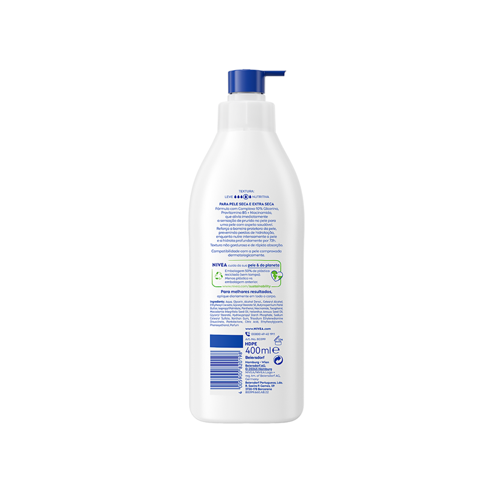 Body Milk Repara & Cuida Con Pump Nivea 400 Ml