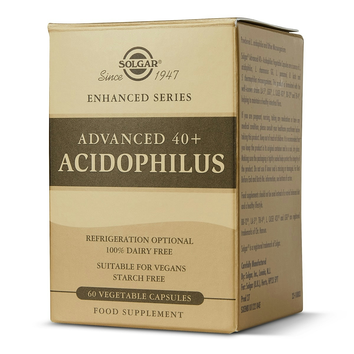 40+ Acidophilus Avanzado (probiótico) - 60 cápsulas