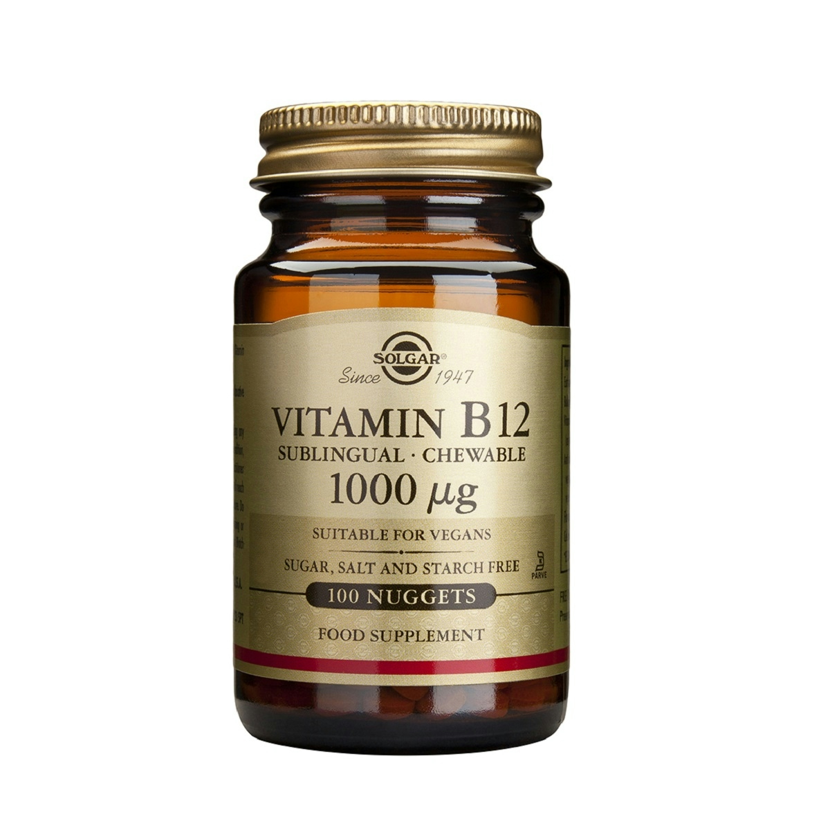 Vitamina B12 Sublingual Solgar 100 Comprimidos Vitamina B12 Sublingual Solgar 100 Comprimidos 0