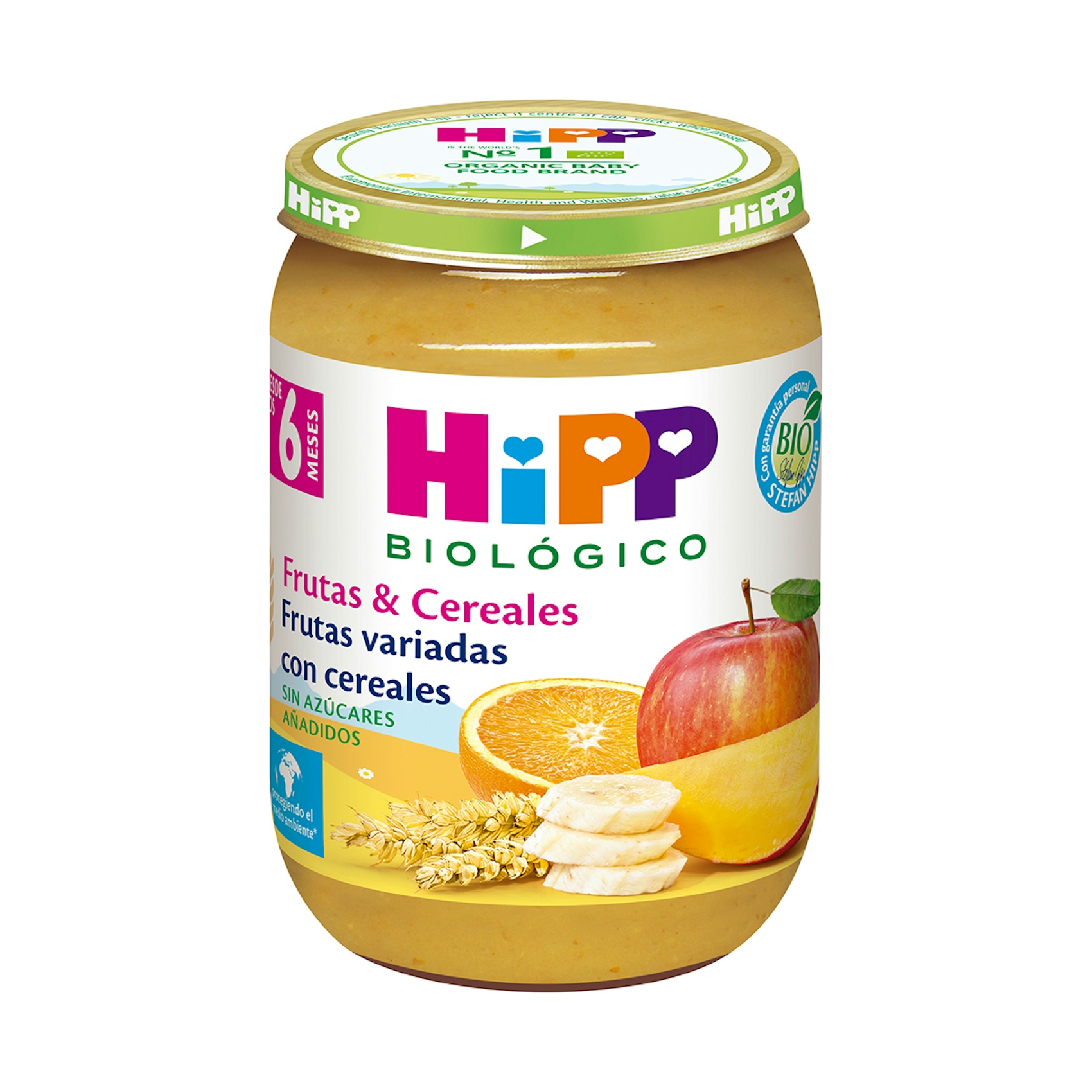 Frutas variadas con cereales tarrito Bio HIPP 190 gr