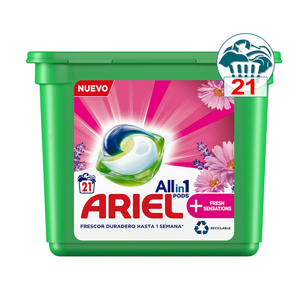 Detergente Ariel Pods All in 1  Sensaciones 21