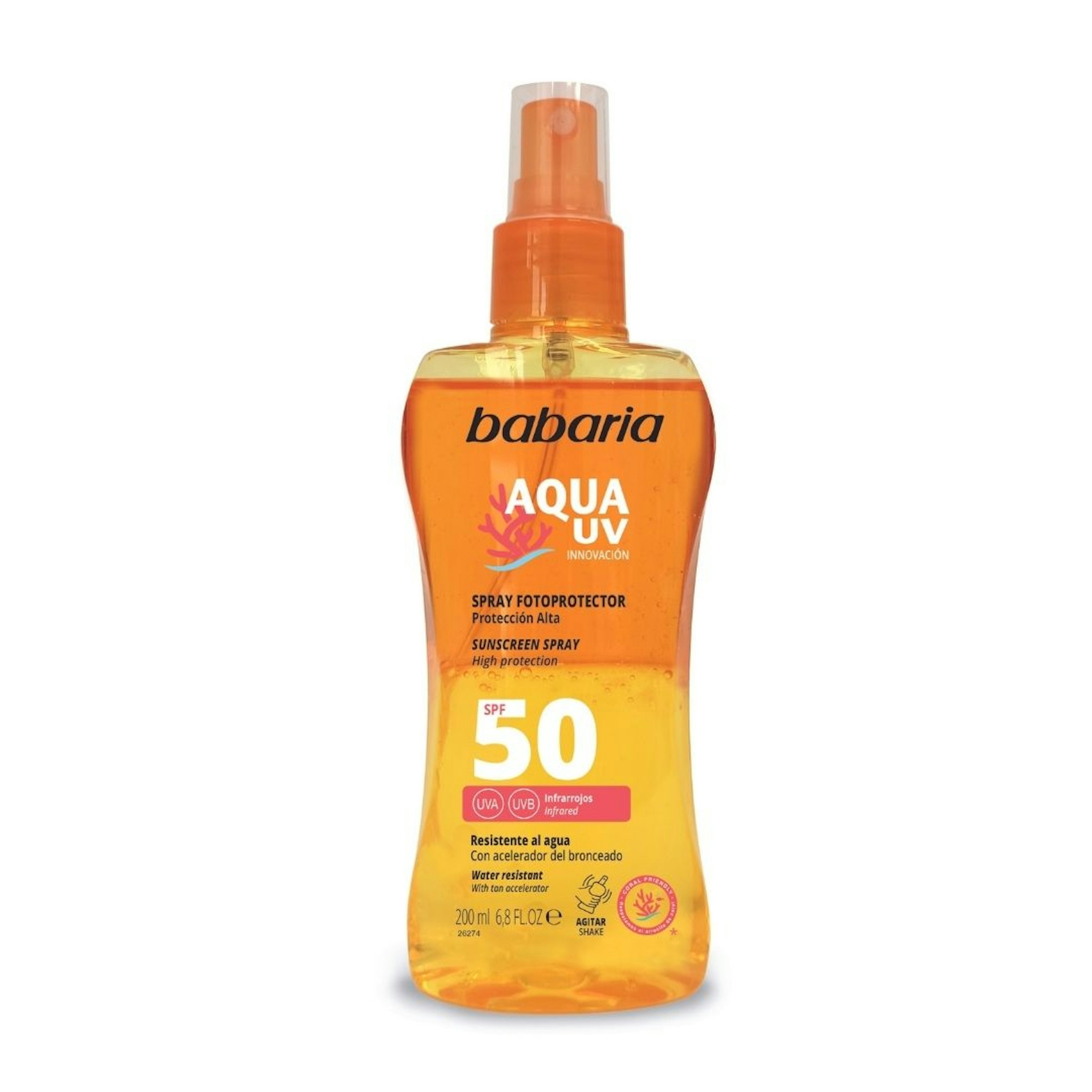Spray Aqua UV Fotoprotector SPF50 BABARIA