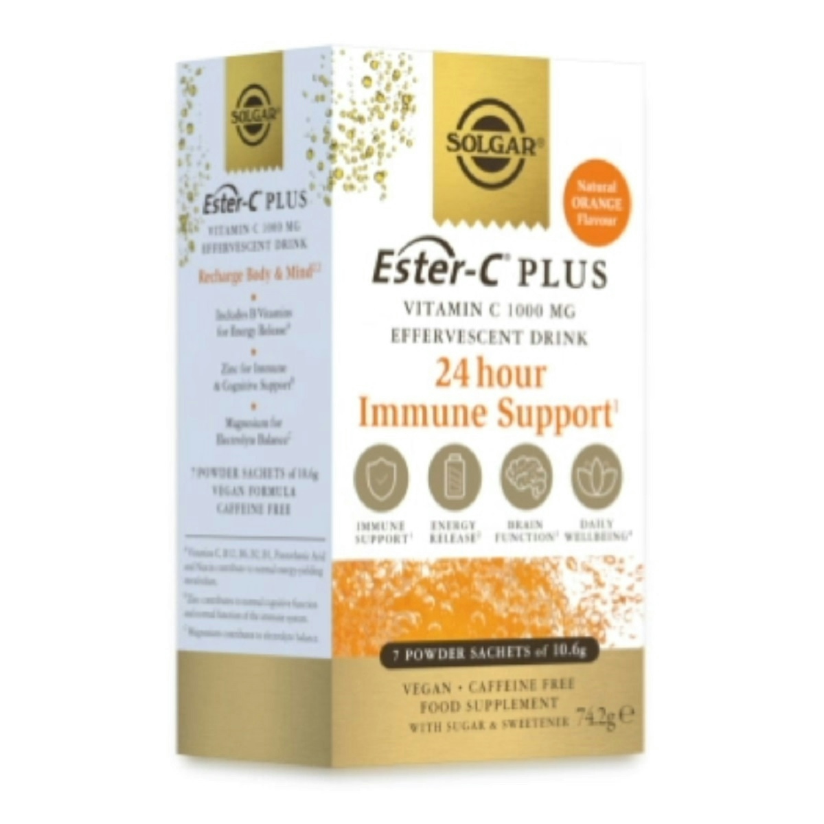 Ester-C® Plus Vitamina C Efervescente 1000 mg - 7 sobres
