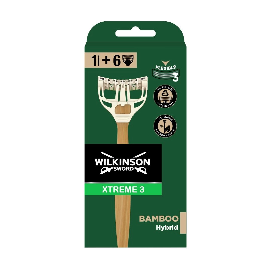 Máquina De Afeitar Xtreme 3 Bamboo + 6 Recambios Wilkinson Máquina De Afeitar Xtreme 3 Bamboo + 6 Recambios Wilkinson 0