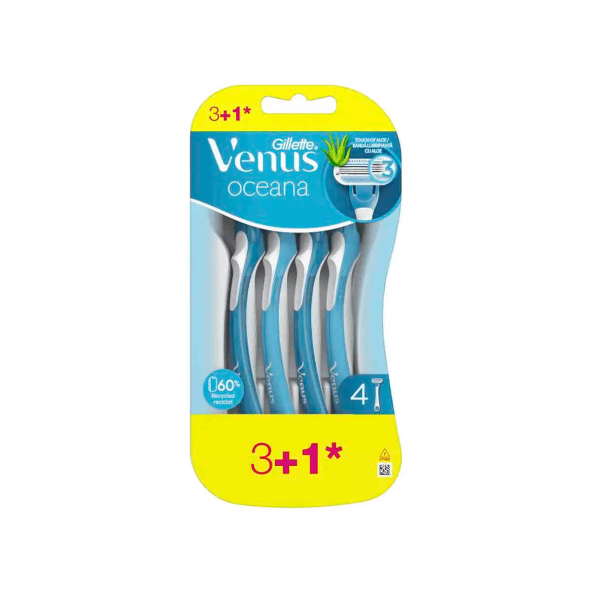 Imagen de Maquinilla Desechable Oceana Venus 4 Uds