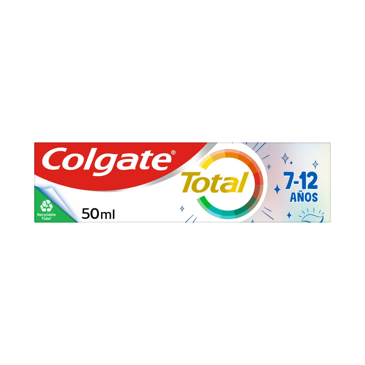 Pasta de dientes infantil Colgate Total para niños 7-12 años, protección completa 50ml