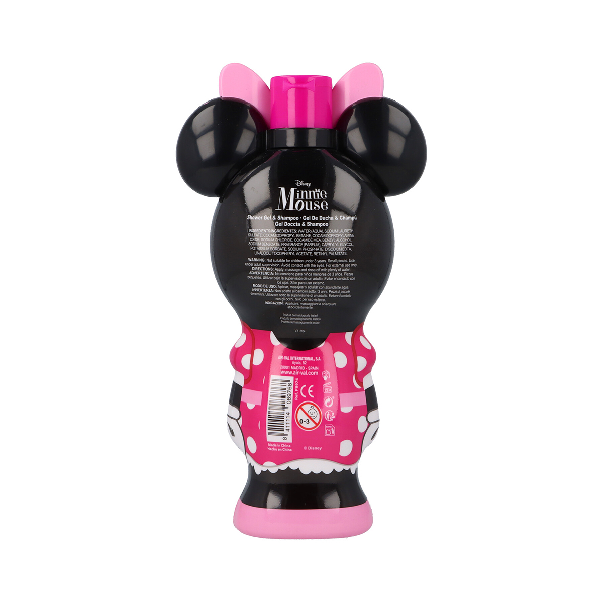 Disney Minnie Mouse Gel & Shampoo 2in1 – 475 Ml Für Kinder, Dermatologisch Getestet