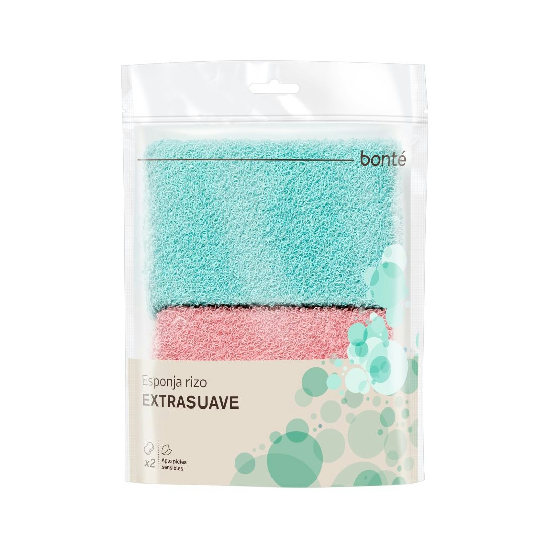 Esponja Rizo Suave Bonté 2 Uds Esponja Rizo Suave Bonté 2 Uds 0