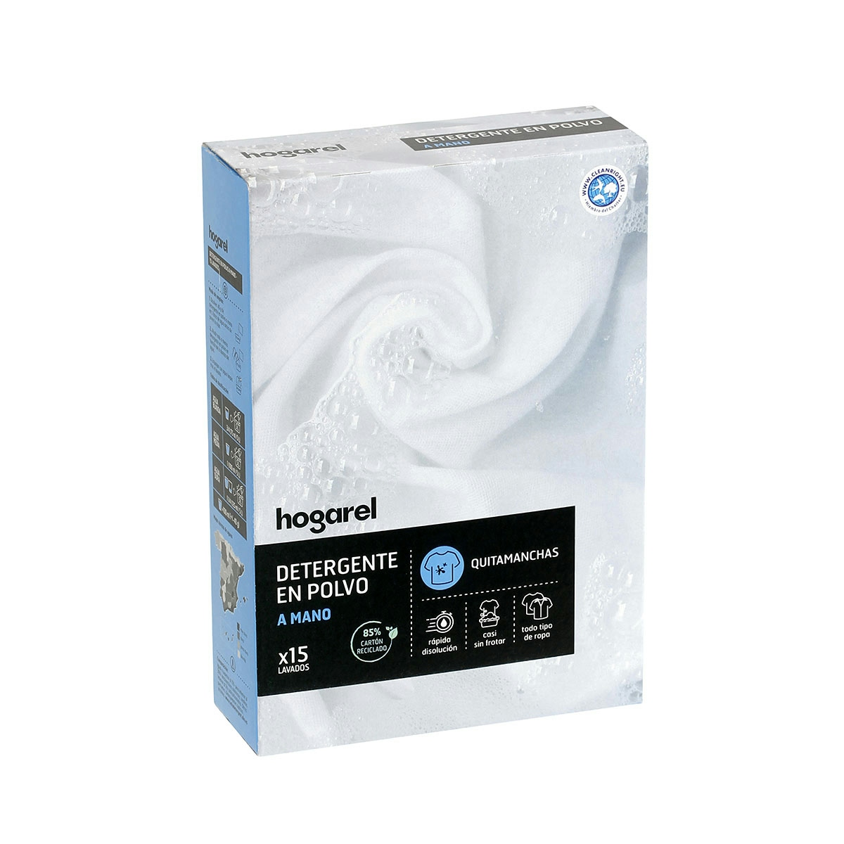 Detergente A Mano Polvo Hogarel 600 Gr 15 lavados