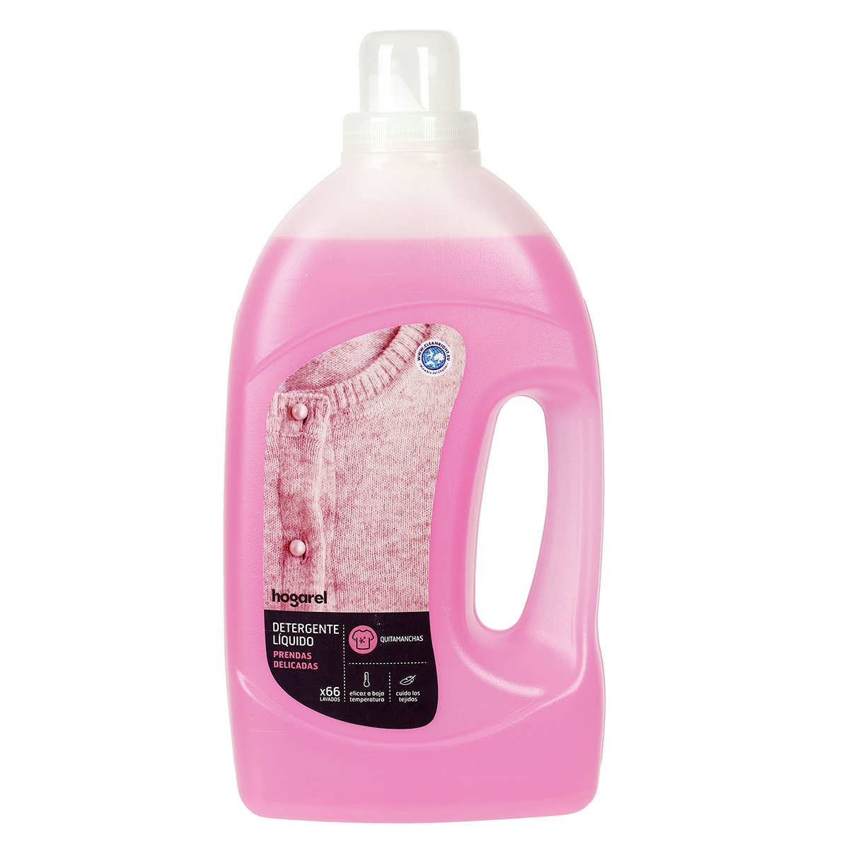 Detergente Liquido Prendas delicadas Hogarel 66 Lav 1,98L