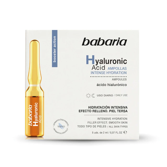 Ampollas Faciales Ácido Hialurónico Babaria 5 Uds