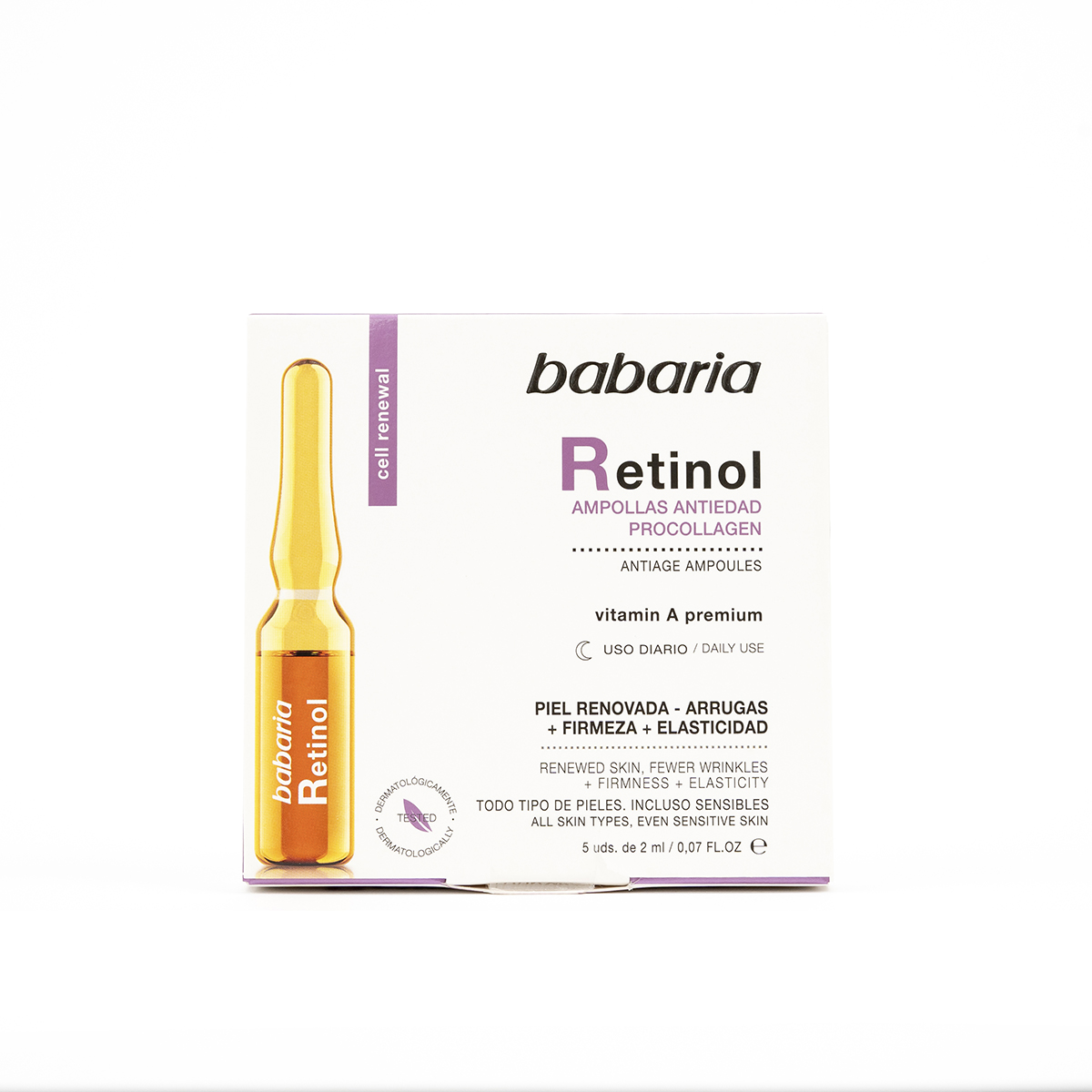 Imagen de Ampollas Antiedad Retinol Pro-Collagen Babaria 5 Uds