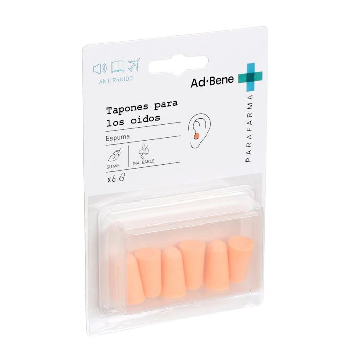 AD·BENE Tapones Para Los Oídos Espuma Ad.Bene 6 Uds