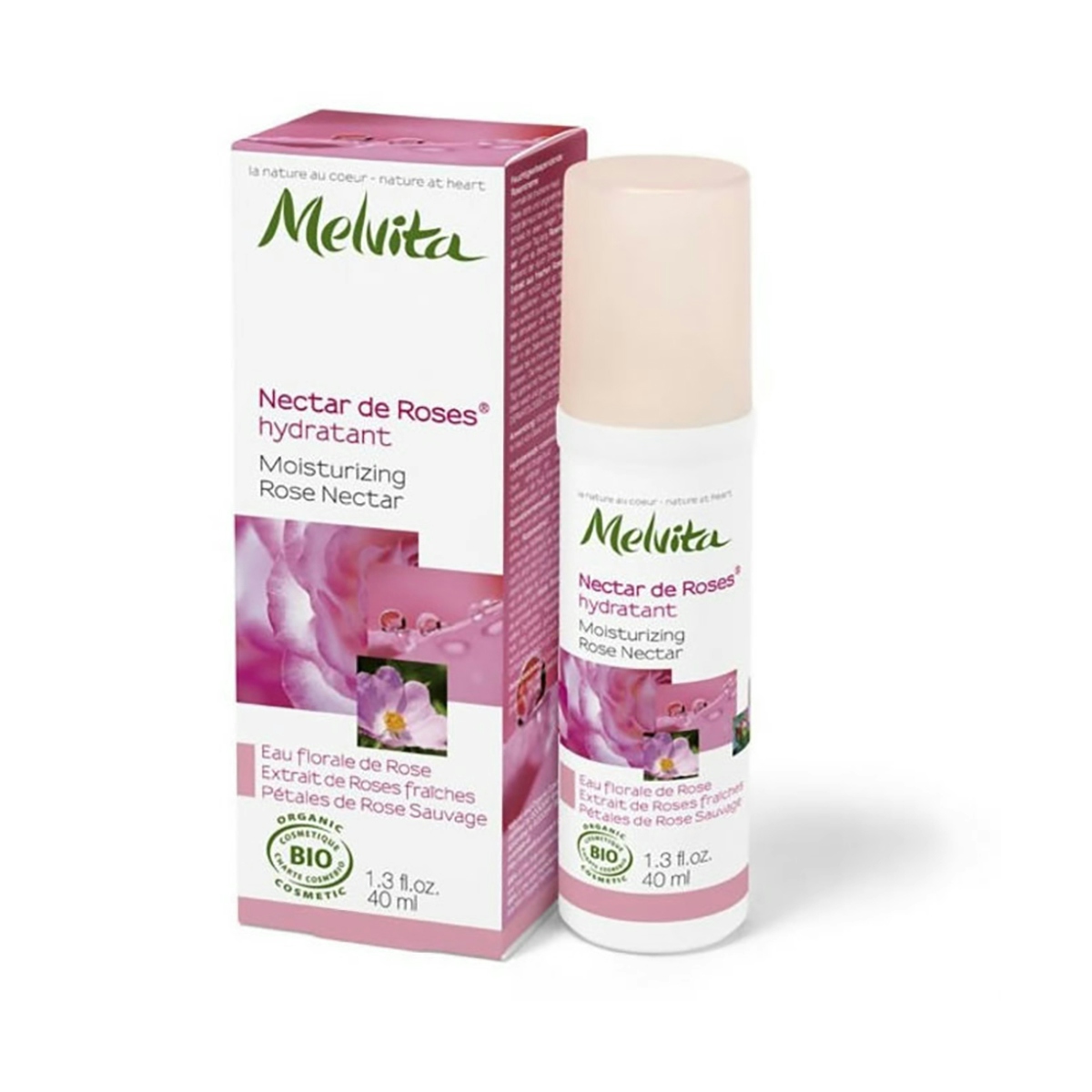 Crema Hidratante de Rosa MELVITA 40 ml
