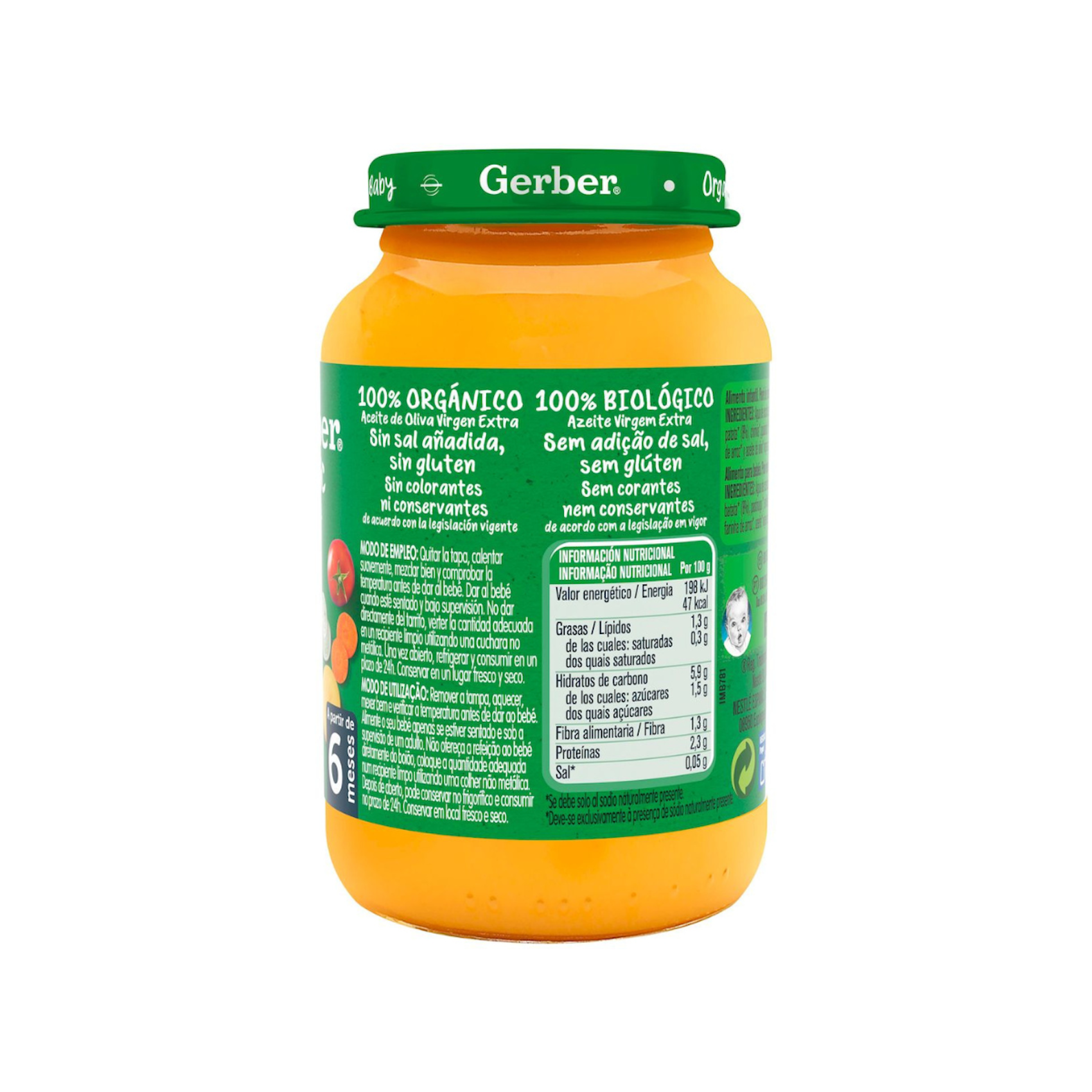 Tarrito Hortalizas y Ternera GERBER 190 gr