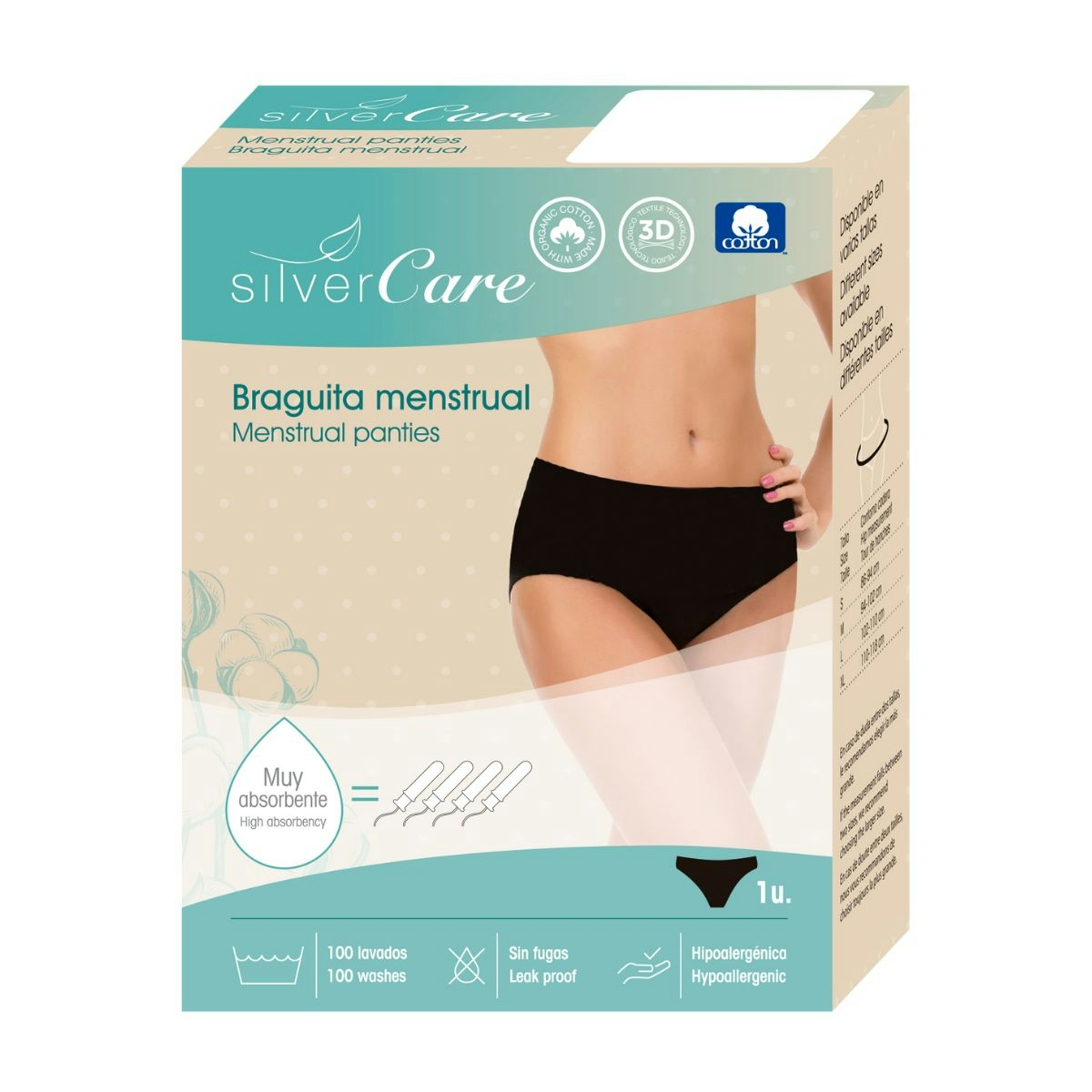 Braga Menstrual Talla M Silvercare