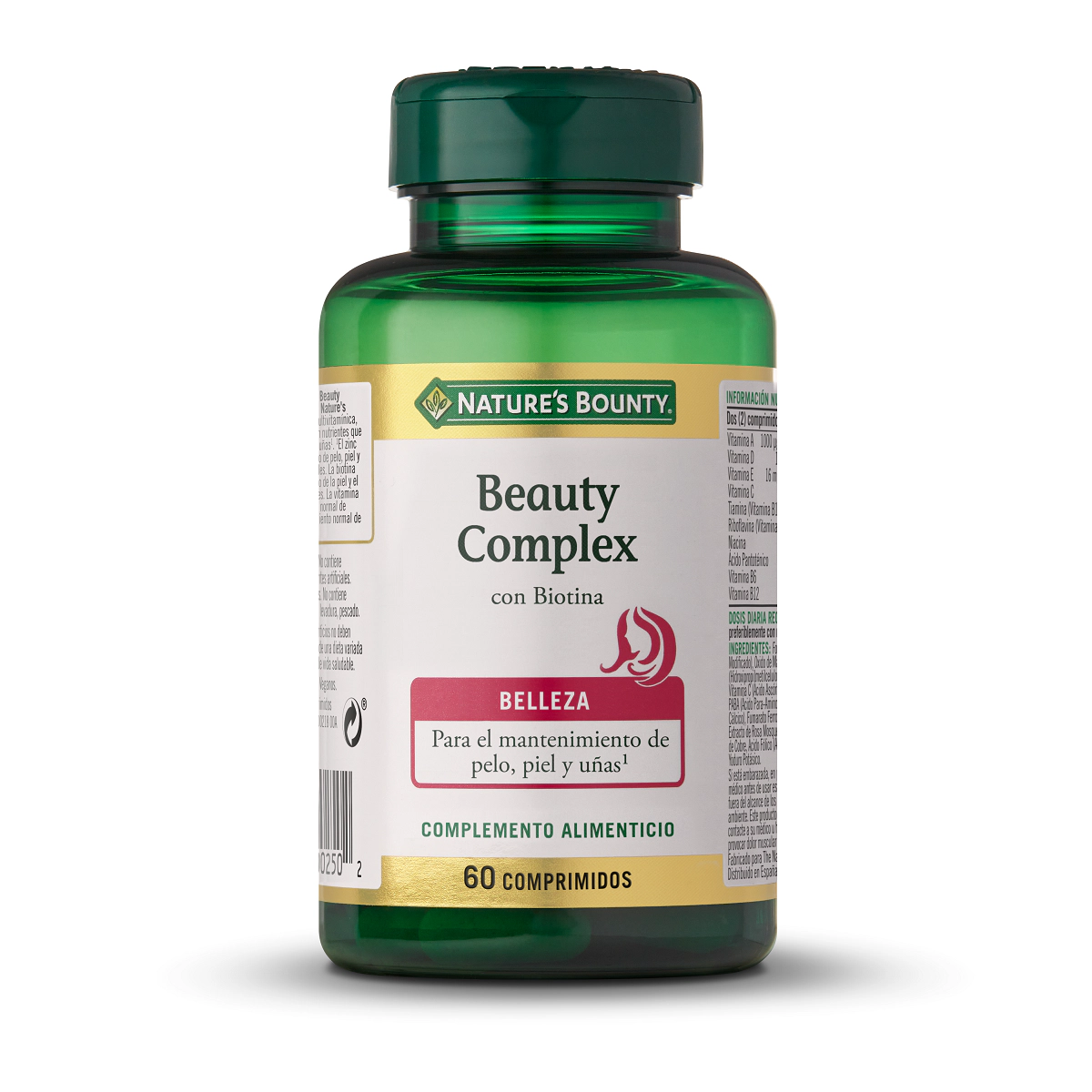 Beauty Complex Con Biotina Nature's Bounty 60 Comprimidos Beauty Complex Con Biotina Nature's Bounty 60 Comprimidos 0