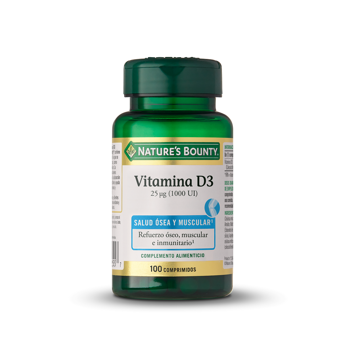 Vitamina D3 25 µg 1000 UI - 100 comprimidos