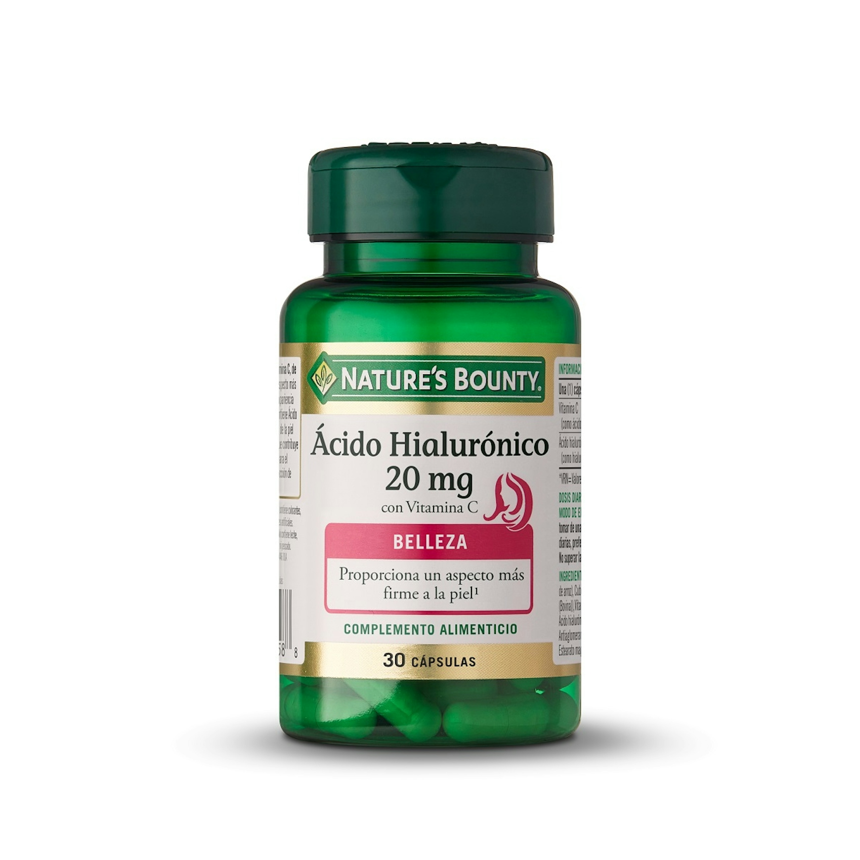 Ácido Hialurónico 20 mg con Vitamina C - 30 cápsulas