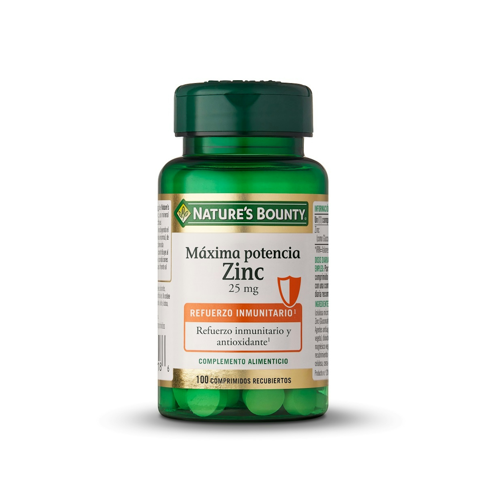 Zinc Máxima Potencia 25 mg - 100 comprimidos